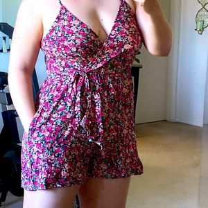 Wild Fable floral wrap romper
